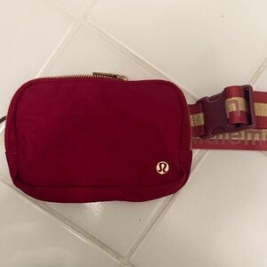 Lululemon Red Belt Bag